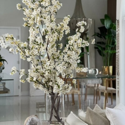 Flor Magnólia Decorativa - Planta Artificial Decorativa Premium