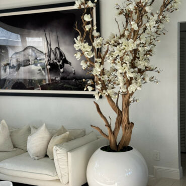 Flor-de-Lótus Serenity Edição Especial 96 - Planta Artificial Decorativa Premium